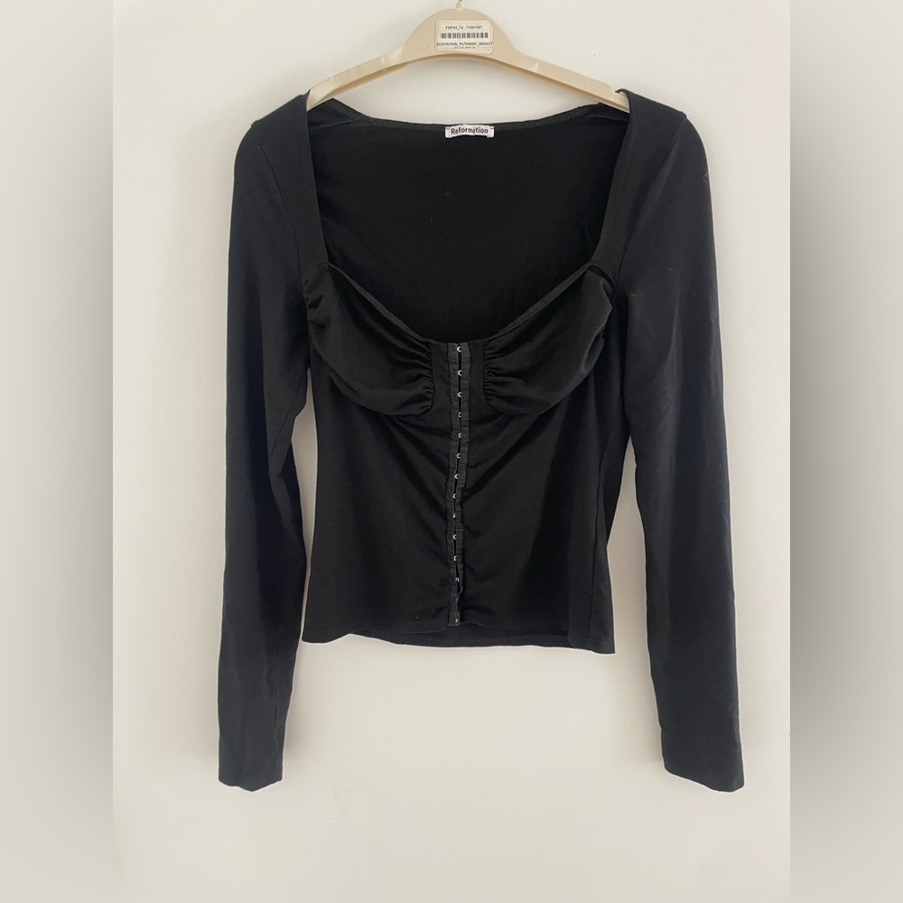 Reformation corset long sleeve